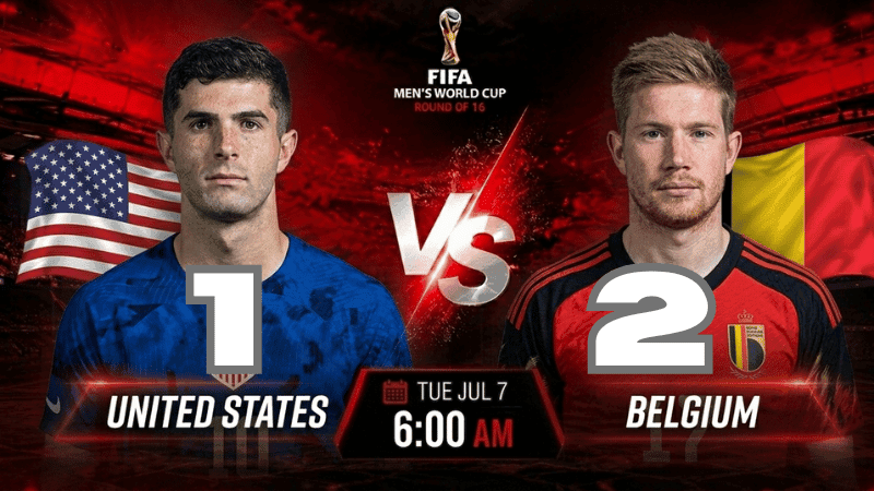 United States vs Belgium —World Cup: Live score and match stats
