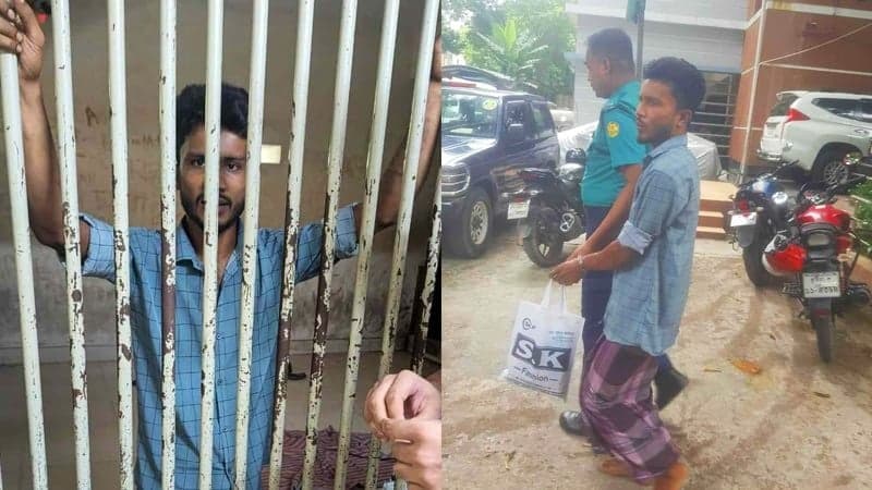 Rickshaw puller who came to pay tribute to Bangabandhu sent to jail in attempted murder case