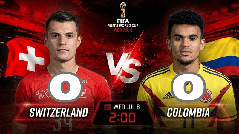 Switzerland vs Colombia —World Cup: Live score and match stats