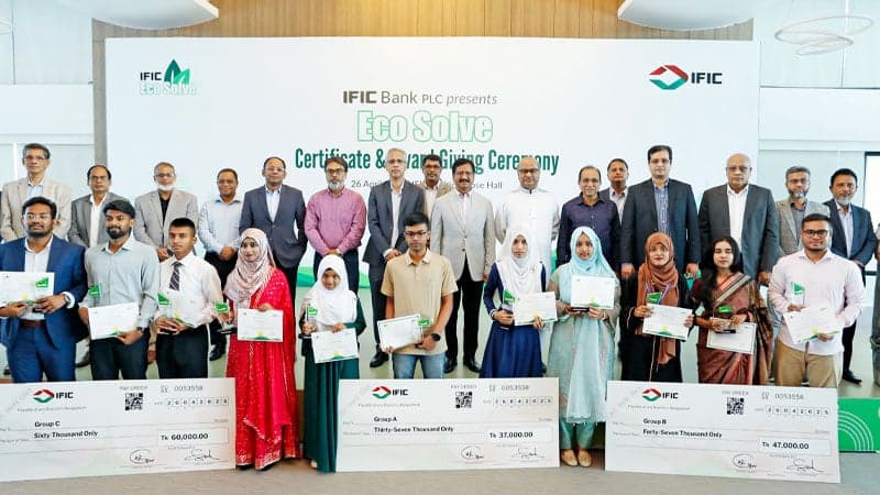 IFIC Eco Solve awards presented to students for innovative and sustainable contributions to environmental protection