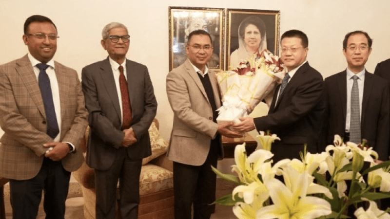 Chinese ambassador meets Tarique Rahman