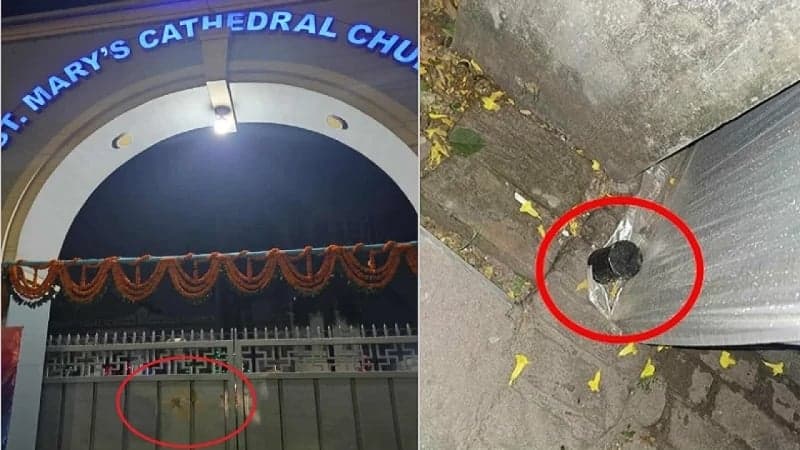 Cocktail blast targets St. Mary’s Cathedral Church in Ramna