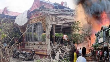 Airstrike on Buddhist Monastery in Mayanmar kills 23