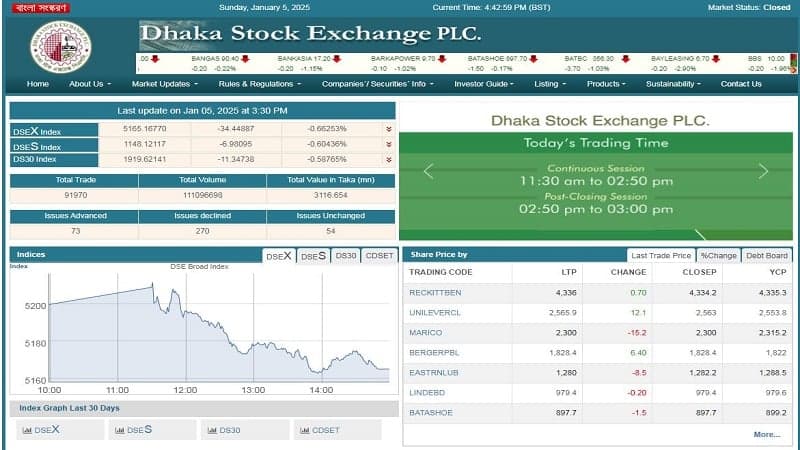 Server glitch delays trading on DSE, index falls