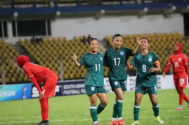 Bangladesh storm into SAFF Women’s Championship Semifinals with dominant win over Maldives