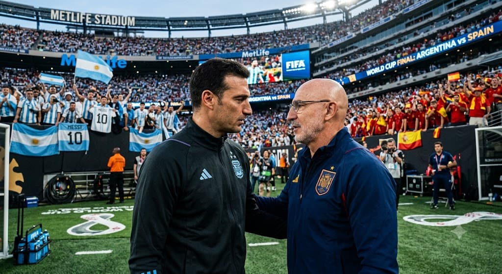 From classroom to World Cup Final: Scaloni takes on his former coach