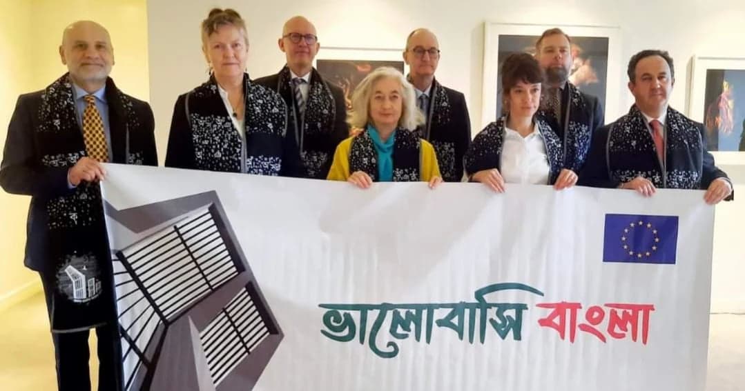 EU member state embassies pay homage to language martyrs