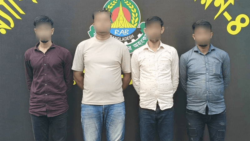 Four members of human trafficking ring held for luring women to China