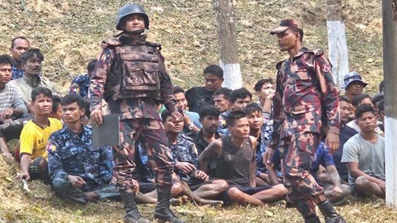 Another 46 members of Myanmar BGP take shelter in Bangladesh