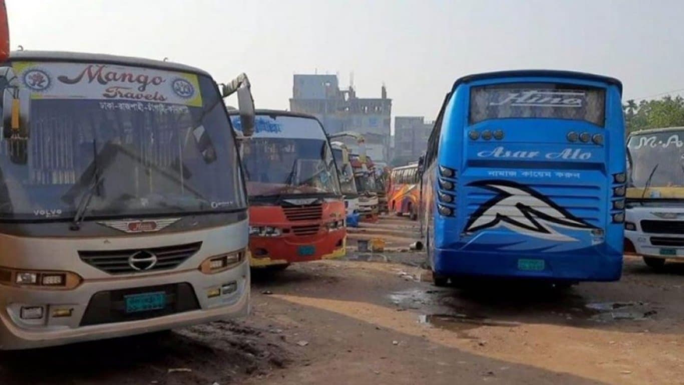 Long-route bus services from Rajshahi suspended