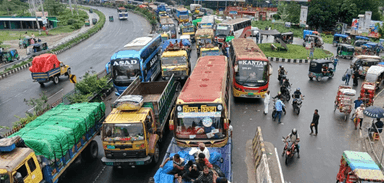 Rain triggers 45-kilometre traffic congestion on Dhaka-Tangail-Jamuna Bridge highway