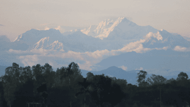 Enchanting view of Kanchenjunga visible in Panchagarh