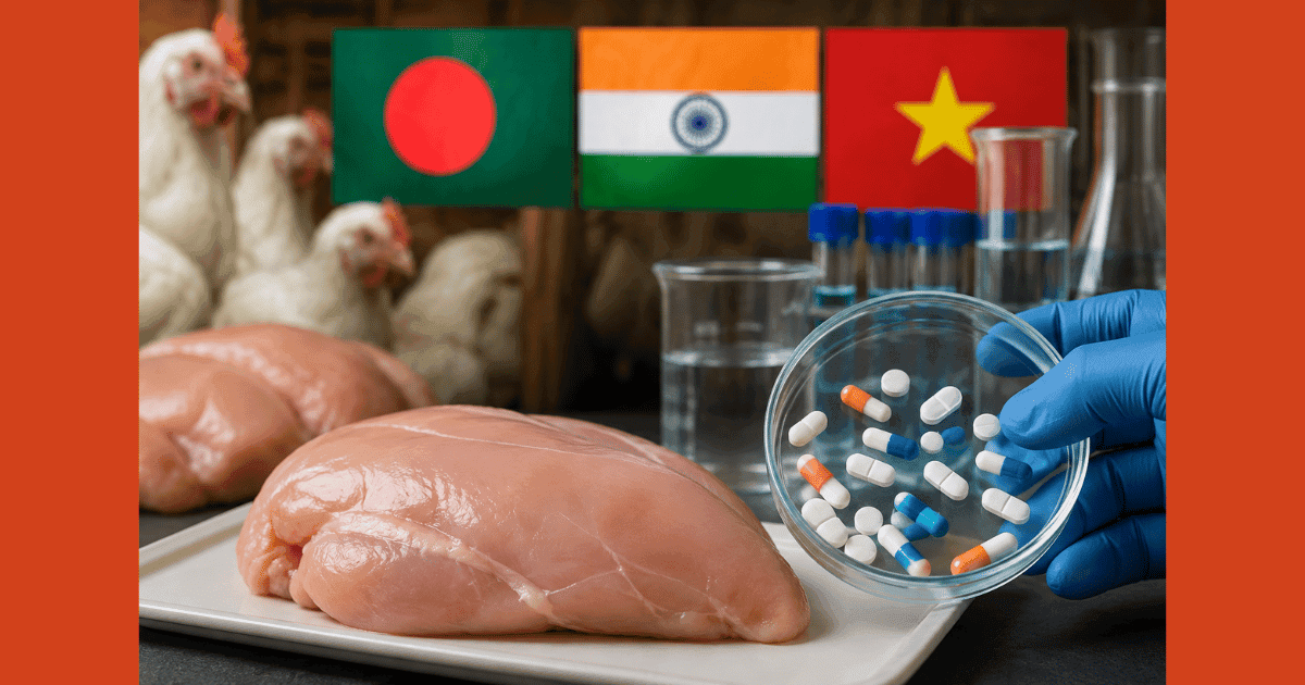 Antibiotic levels exceed safe limits in poultry from Bangladesh, 2 other countries