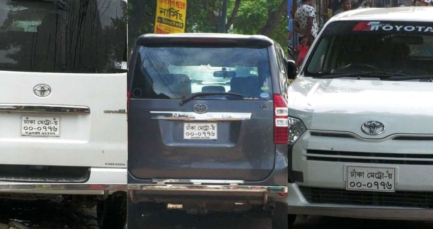 Multiple vehicles using same number plate fueling accidents, crime