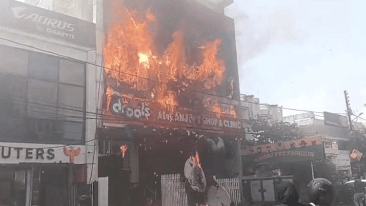 13 killed in devastating fire at coaching center in Uttar Pradesh