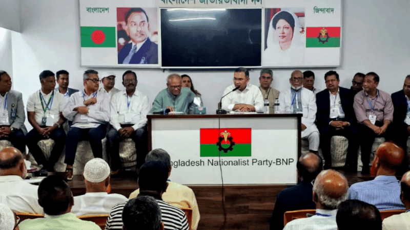 Tarique Rahman meets leaders of two Rajshahi districts