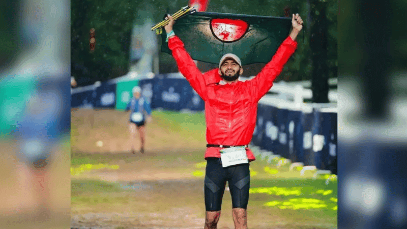 Bangladeshi runner completes 100km ultra trail marathon in China