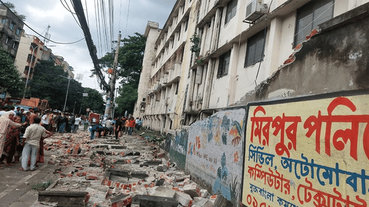 Woman dies in wall collapse while queuing for TCB goods in Mirpur