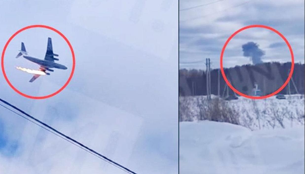 7 killed as Russian military cargo plane crashes near Moscow