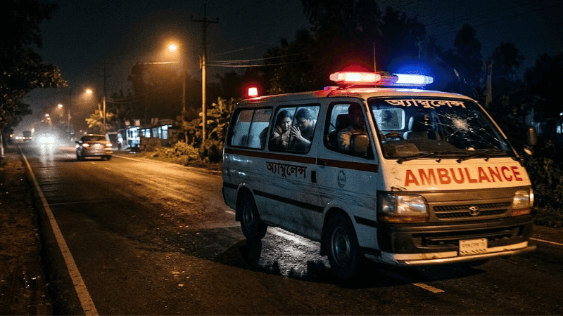 Ambulance carrying gunshot victim comes under gunfire again