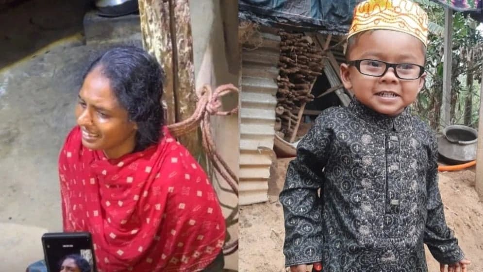 Mother accused of hacking child to death