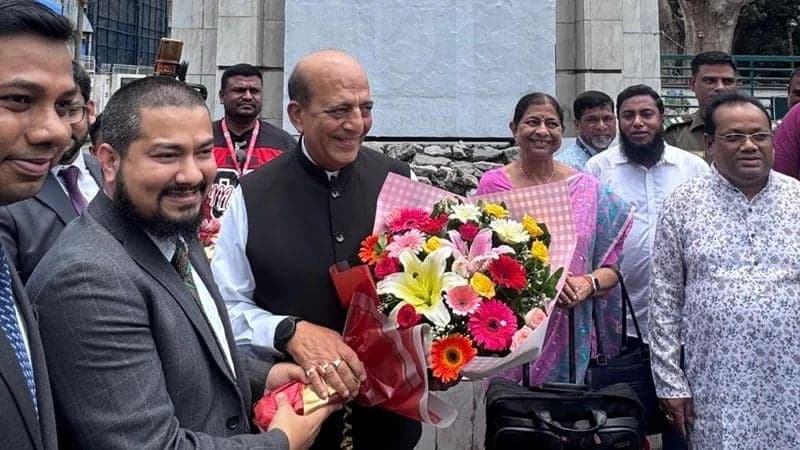 Indian High Commissioner Dinesh Trivedi arrives in Dhaka