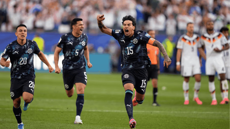 Paraguay upset Germany in shootout to book last-16 berth