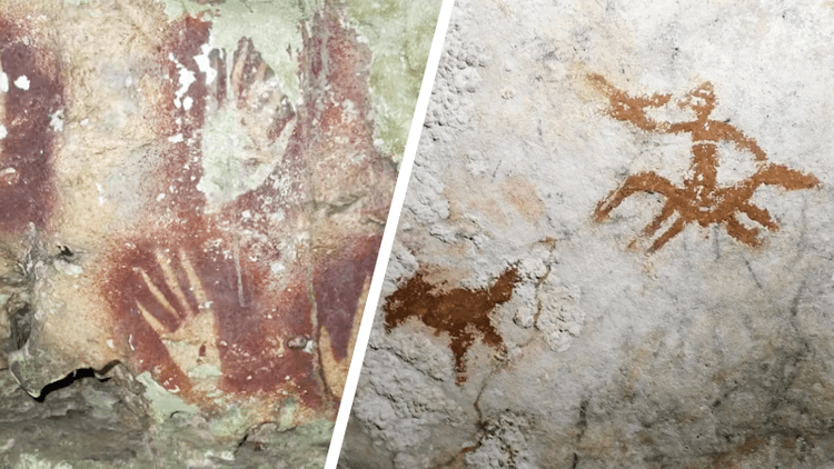 68,000-year-old hand stencil discovered in Indonesian cave