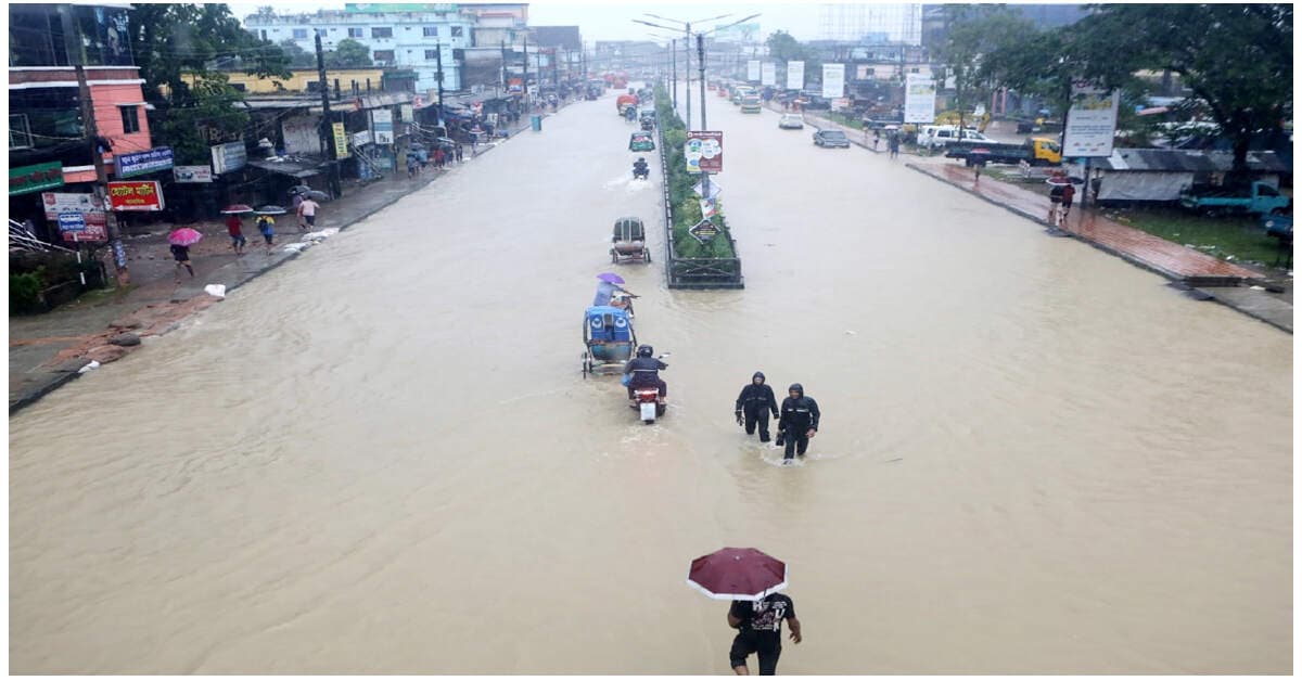 সিলেট ও সুনামগঞ্জে বন্যায় ১৭ লক্ষাধিক মানুষ পানিবন্দি