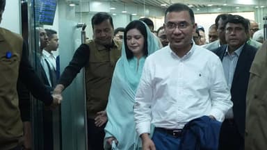 Tarique Rahman arrives in Sylhet