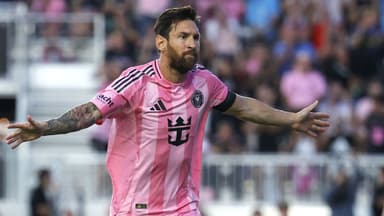 Messi notches brace in 5th straight game in Miami's win