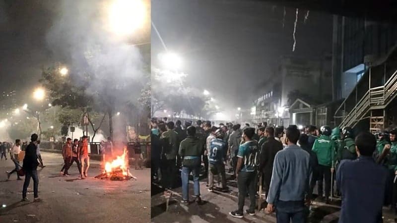 Several injured in late-night clash between DU and Dhaka College students