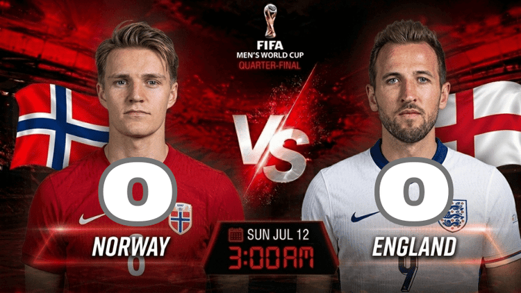 Norway vs England —World Cup: Live score and match stats