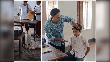 5 students injured after fan falls during class in Narayanganj