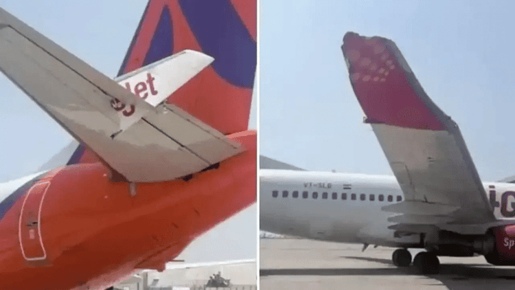 Two planes grounded after accident at Delhi airport