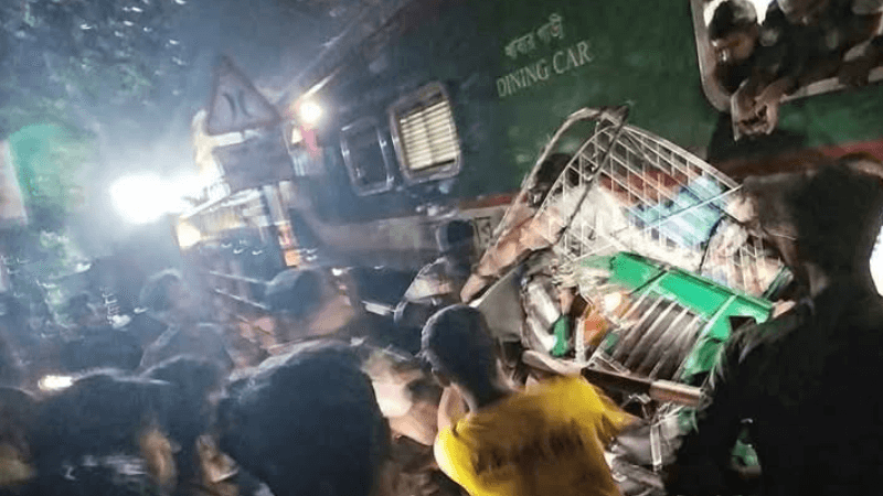 3, including children, killed as train crashes in Chattogram