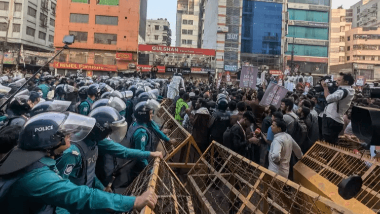Police blocks ‘March to Indian High Commission’ protest in Dhaka
