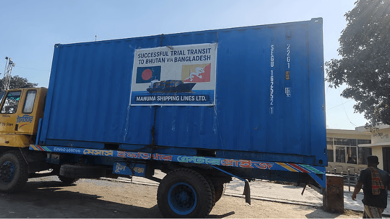 Bhutan-bound transit cargo stuck at Burimari port, awaiting for Indian approval