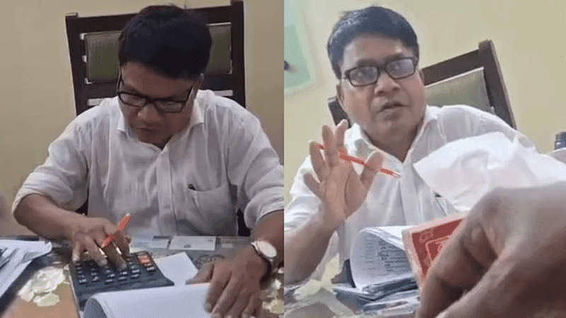 Video of government official calculating bribes on calculator goes viral