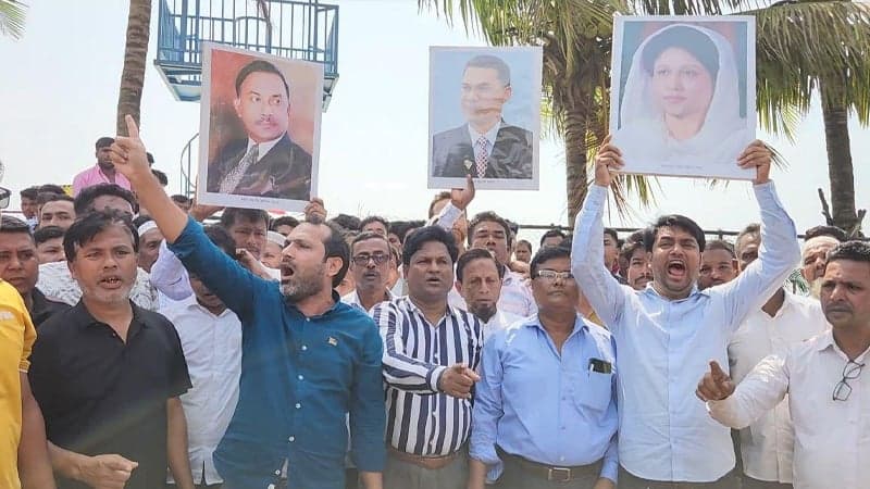 Local BNP men protest NCP's 'mysterious' Cox's Bazar trip