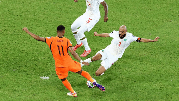 Gakpo's goal puts Netherlands ahead, Morocco under pressure