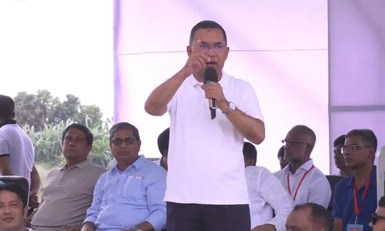 PM Tarique Rahman arrives in Kishoreganj 