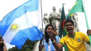 Hatred evident in virtual arguments between Argentina and Brazil supporters