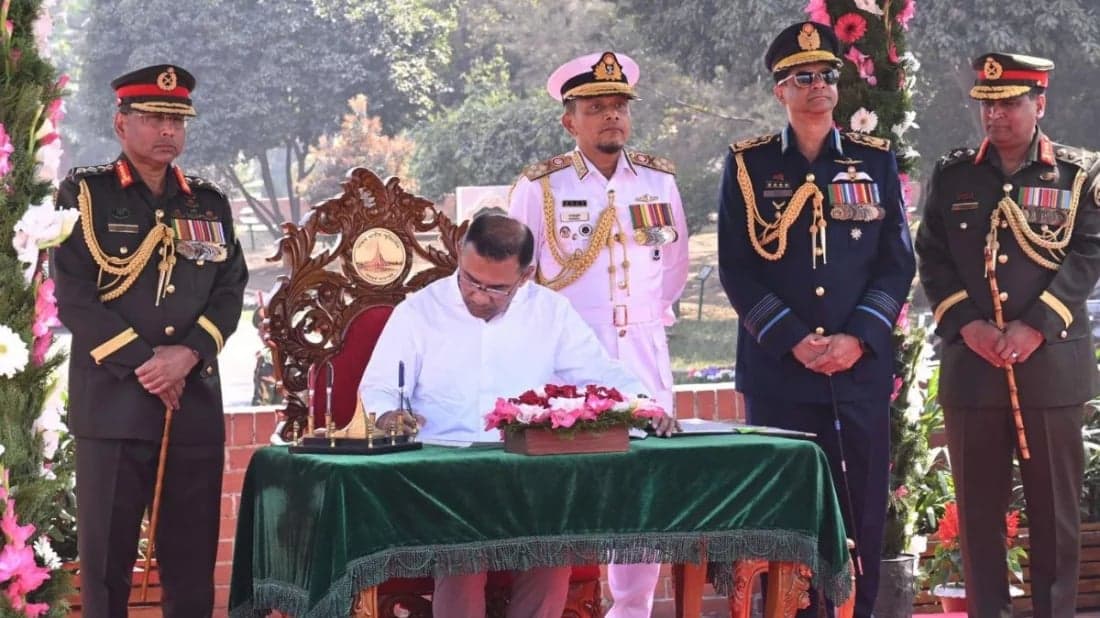 We have started working to establish the Bangladesh of the aspirations of the martyrs: Tarique Rahman in the memorial's visit book