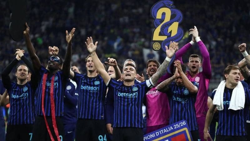 Inter Milan clinch 21st Serie A title with three matches to spare