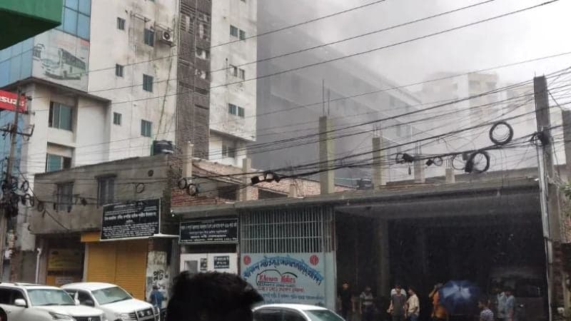 Fire breaks out at electrical substation near FDC in Dhaka