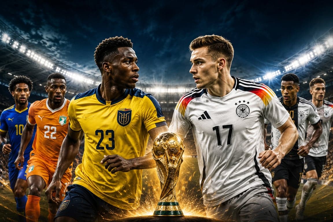 Another night of 4 matches: Ecuador-Germany in the spotlight