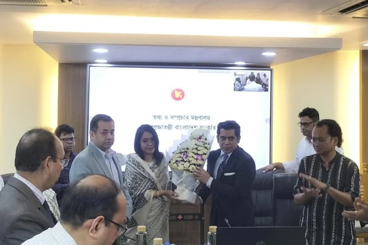 New Info Minister Andaleeve Rahman Partho begins first day at Secretariat