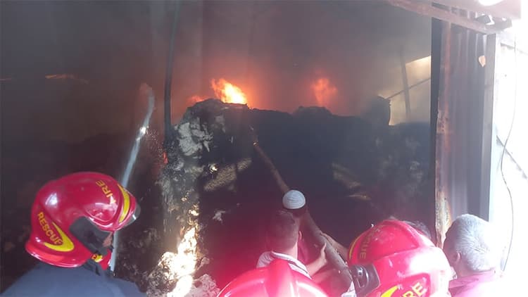 Tongi cotton warehouse fire doused after two hours of effort