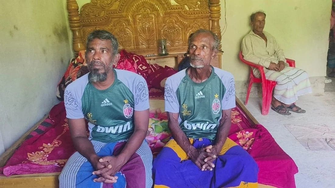 Two Sri Lankan fishermen rescued after 36 days adrift at sea eating raw fish